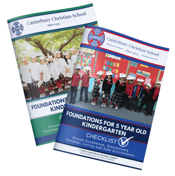 Foundations for 5 year old Kindergarten Checklist