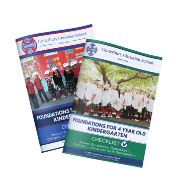 Foundations for 4 year old Kindergarten Checklist